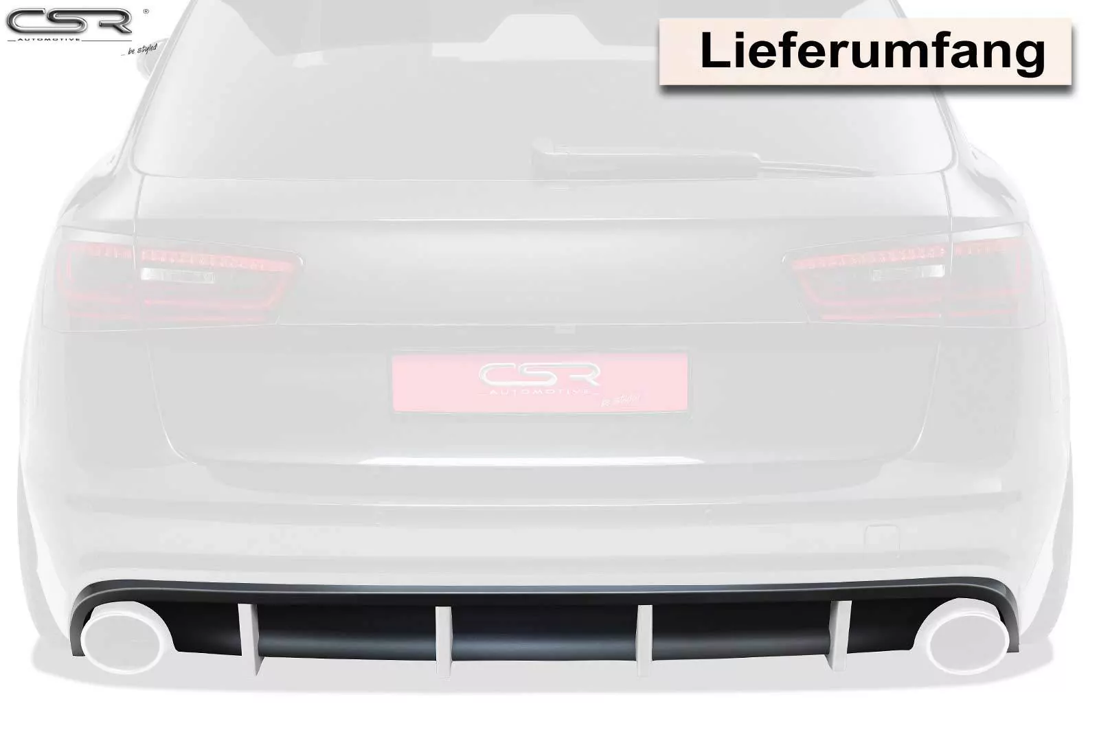 Heckansatz für Audi A6 4G C7 S-Line HA176