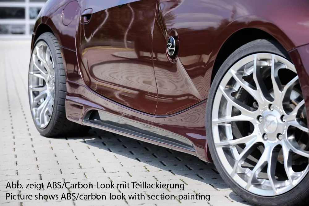 Rieger Seitenschweller links    matt schwarz für BMW Z4 (E85) Roadster 01.06-03.09 (ab Facelift)