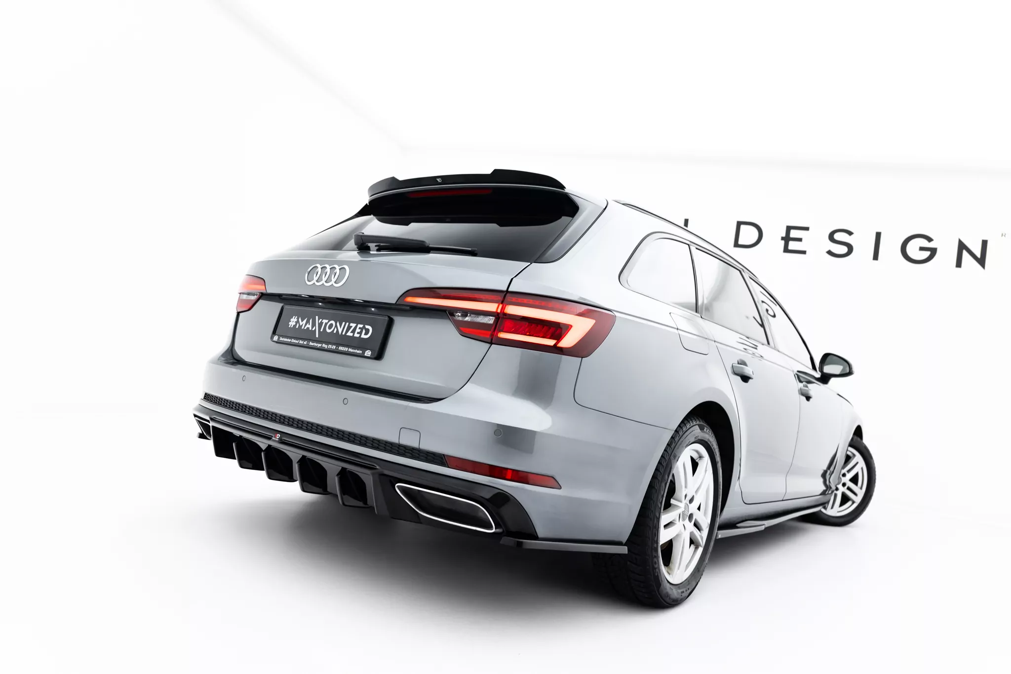 Heck Ansatz Flaps Diffusor Für Audi A4 / A4 S-Line / S4 Limousine / Avant B9 