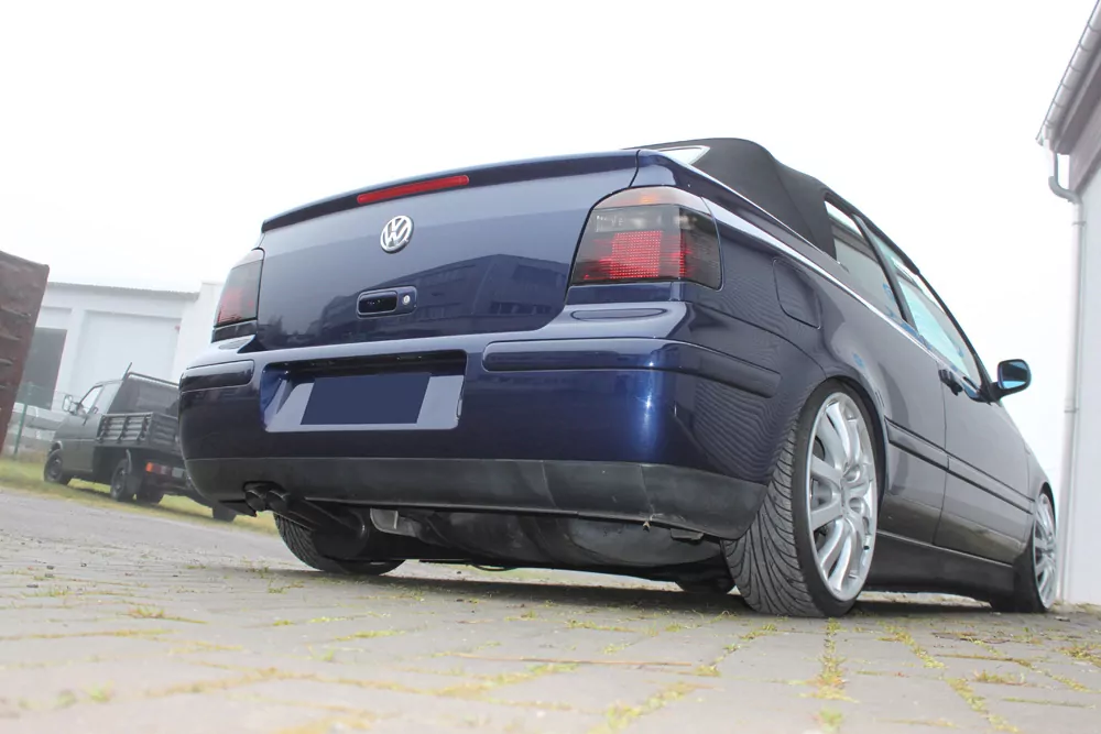 VW Golf IV Cabriolet  Endschalldämpfer - 2x63 Typ 28