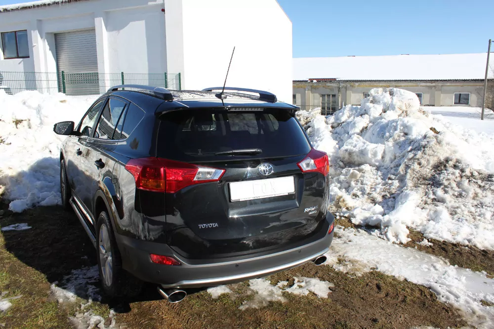 Toyota RAV 4 IV  Endrohrsystem rechts/links passend auf original Mittelschalldämpfer - 140x90 Typ 44 rechts/links