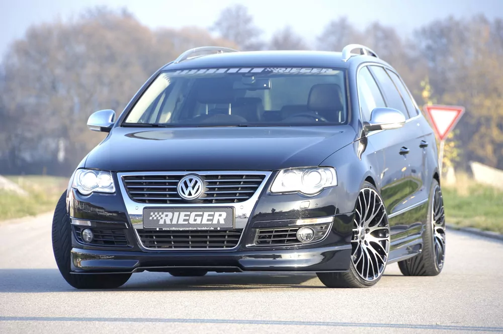 Rieger Spoilerlippe für VW Passat (3C) - Lim. 03.05-07.10 (bis Facelift) carbon optik