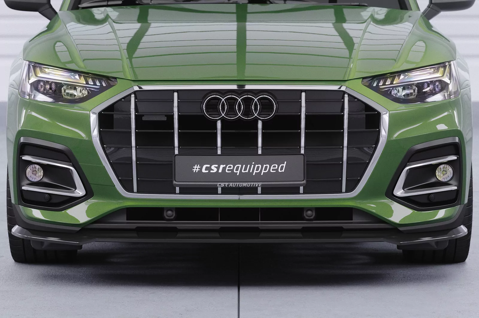 Cup-Spoilerlippe mit ABE für Audi Q5 (FY/FYT) CSL590 Schwarz Strukturiert