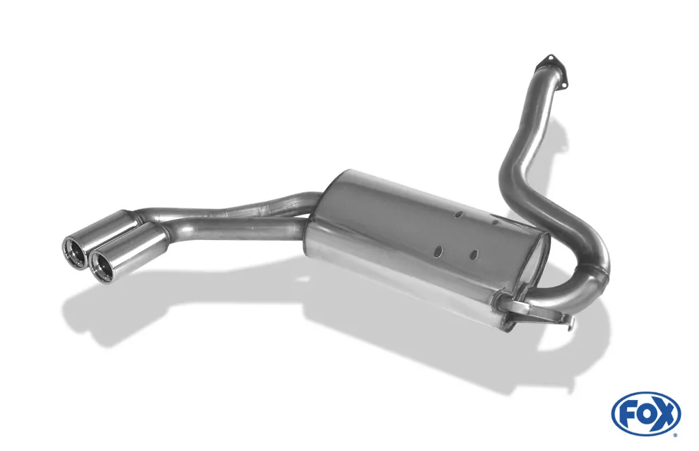 Audi 80/90 Typ 85 quattro Facelift  Endschalldämpfer - 2x76 Typ 13