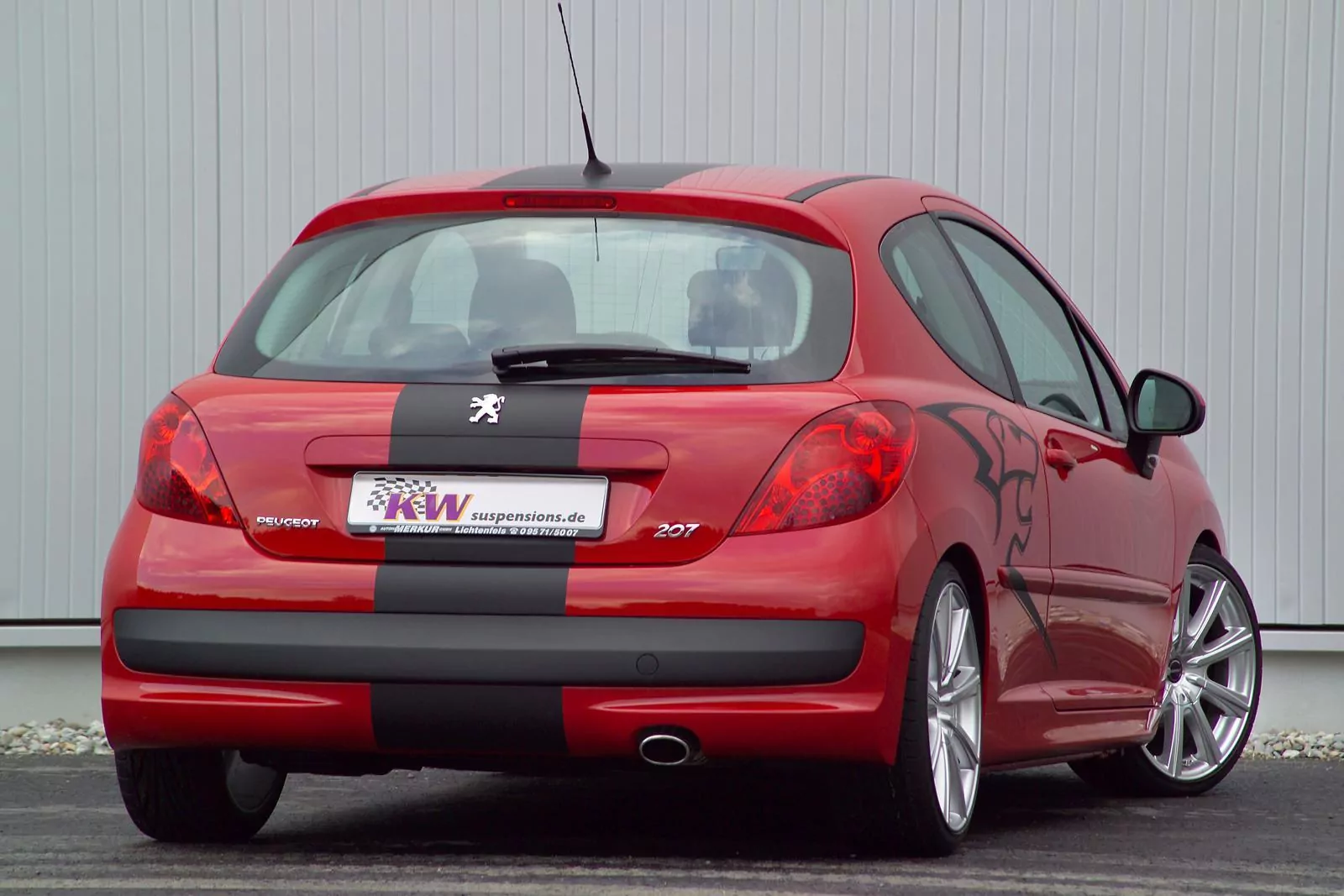 KW Gewindefahrwerk V1 inox PEUGEOT 207 SW (W_, WK_) 02/2007-12/2013