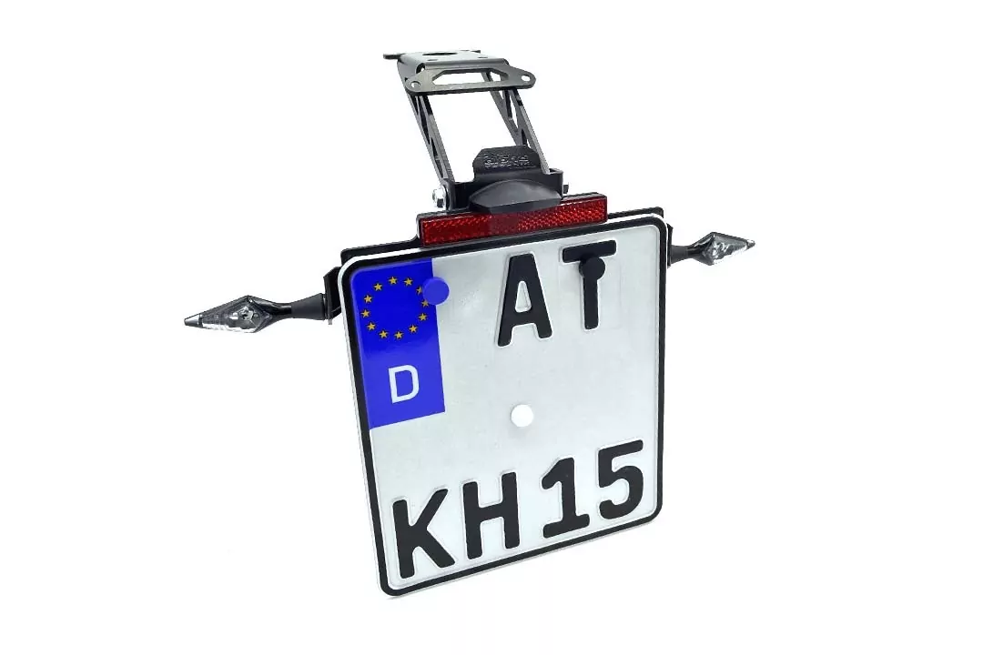 alpha Technik Kennzeichenhalter für KTM 790 Duke, Modelljahr 2018 - 2020, und 890 Duke, Modelljahr 2021-, Typ KTM 790 Duke