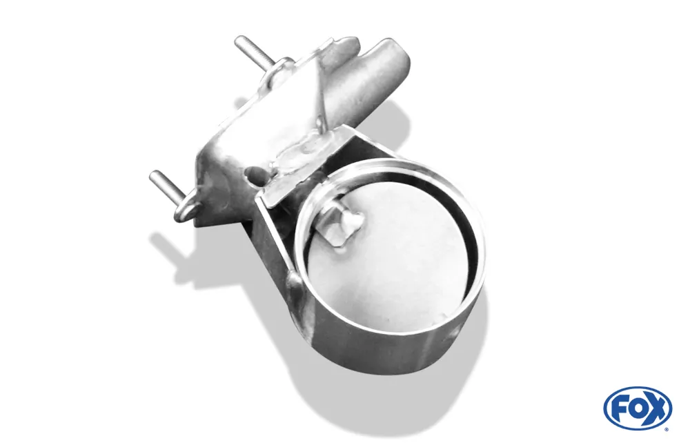 Abgasklappe Ø63mm mit S1 Adaptierung  zum einschweißen - funktioniert mit elektrischen Motor (VAG)