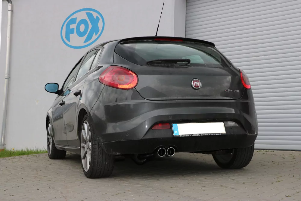 Fiat Bravo 198 für Modelle mit Stoßstangenausschnitt  Endschalldämpfer - 2x80 Typ 16