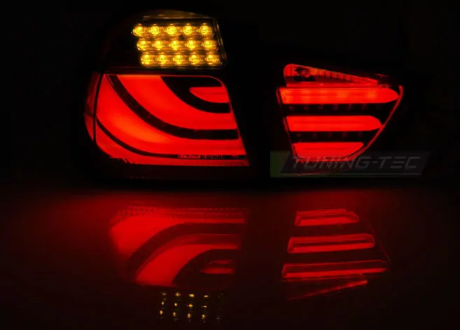 Led Bar Tail Lights Smoke Black Fits Bmw E90 09-11