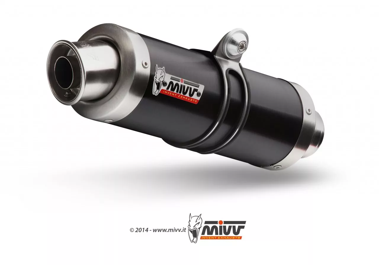 MIVV Komplettanlage 1x1 GP In Edelstahl Schwarz Für KTM RC 390 14-