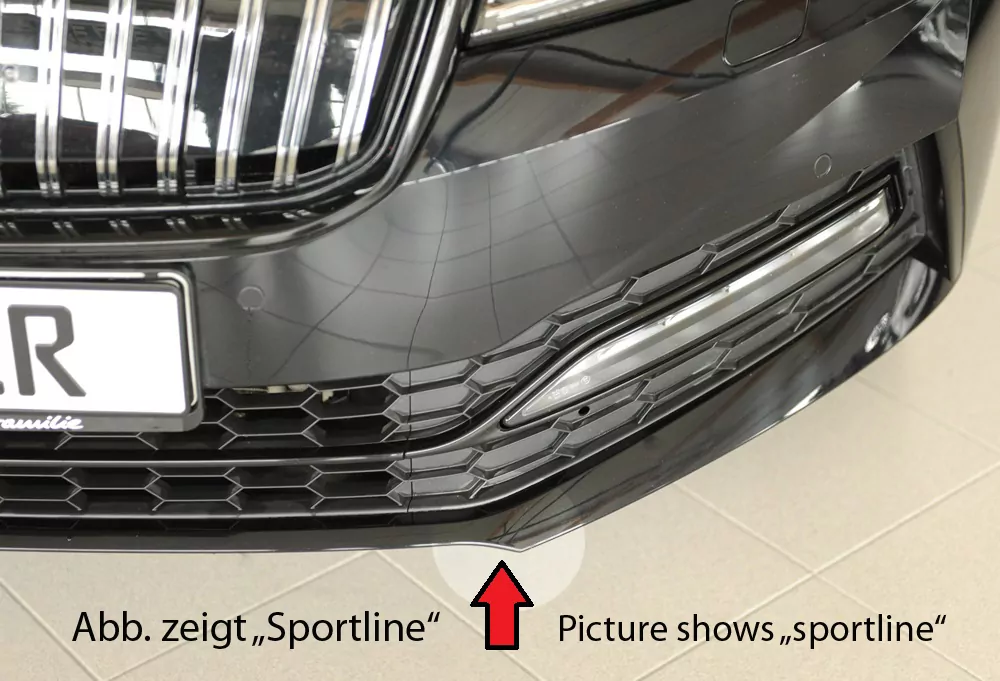 Rieger Spoilerschwert matt schwarz für Skoda Superb III (3T/3V) Combi 08.19- (ab Facelift 2)