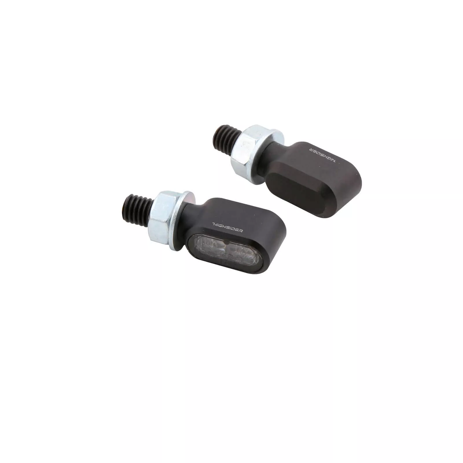 HIGHSIDER pro Little Bronx LED Rück-, Bremslicht, Blinker Schwarz/Getönt 3in1, CNC, E-Geprüft (Paar)