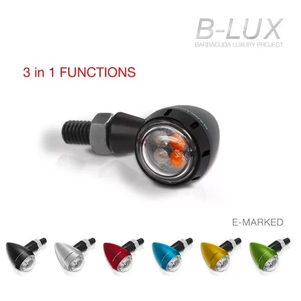 Barracuda Blinker S-LED 3 B-LUX mit integriertem Rück- und Bremslicht grün