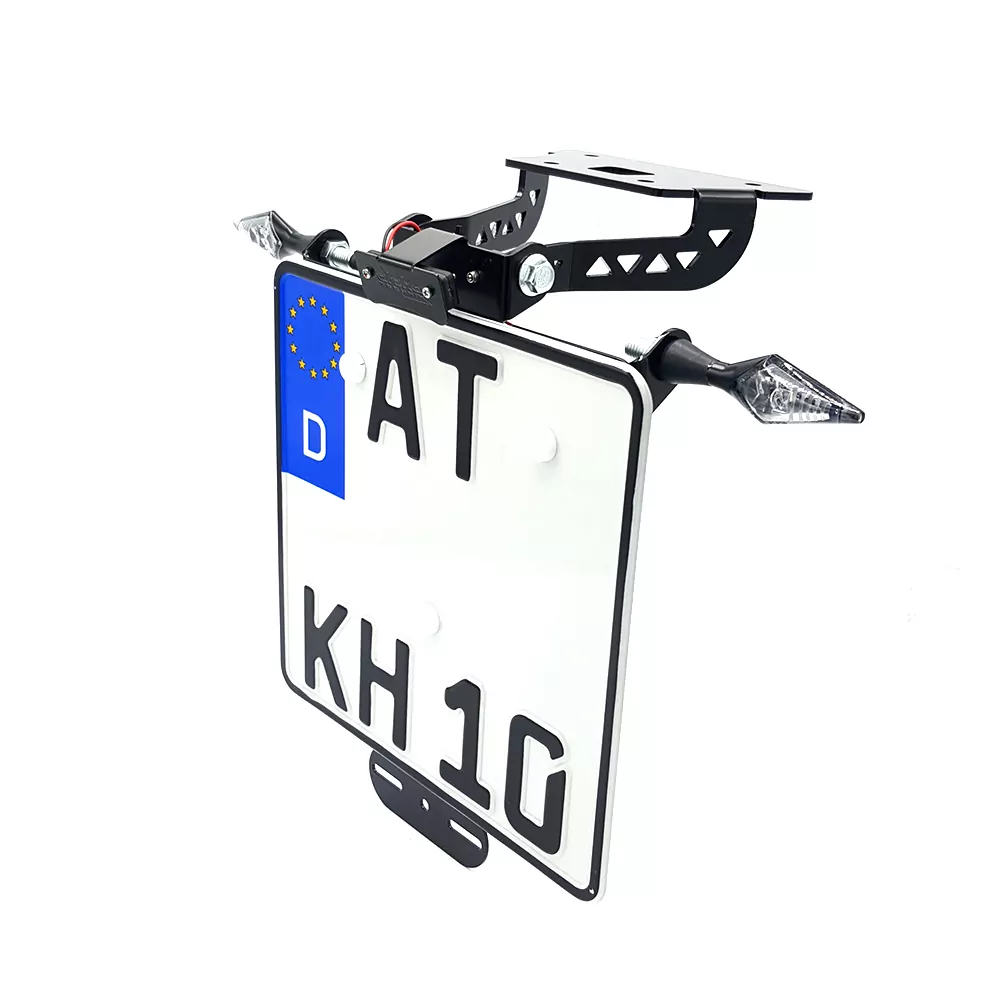 alpha Technik Kennzeichenhalter für Kawasaki Z300; Typ ER300A; Modelljahr 2015-