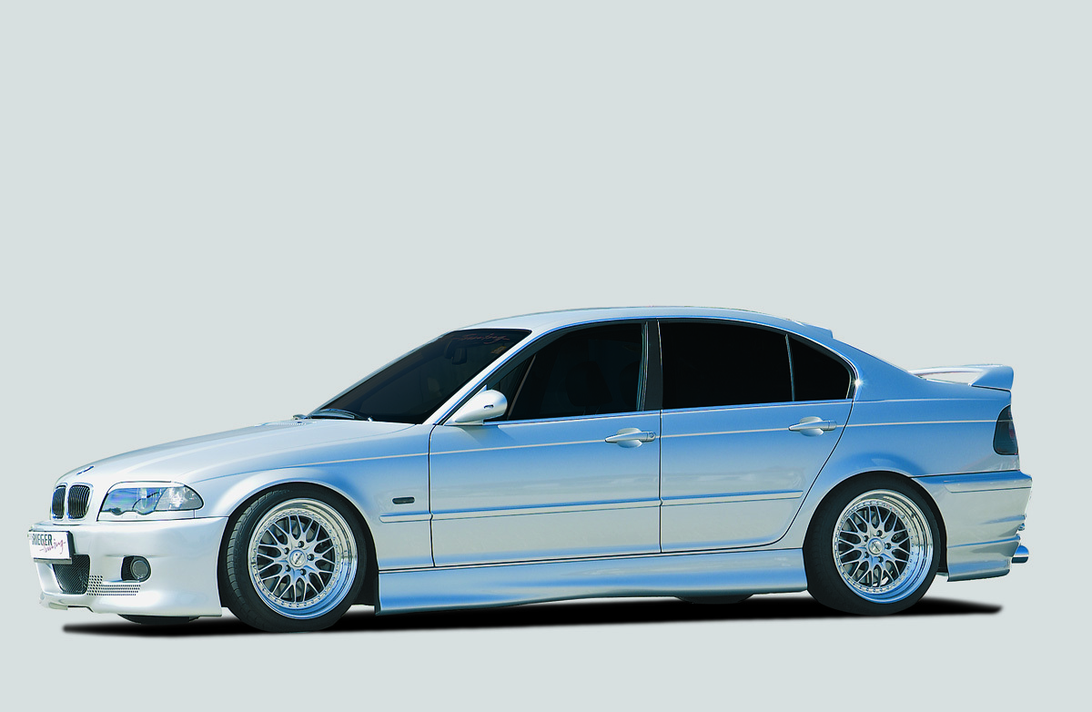 Rieger Seitenschweller rechts  matt schwarz für BMW 3er E46 Compact 02.02- (ab Facelift)