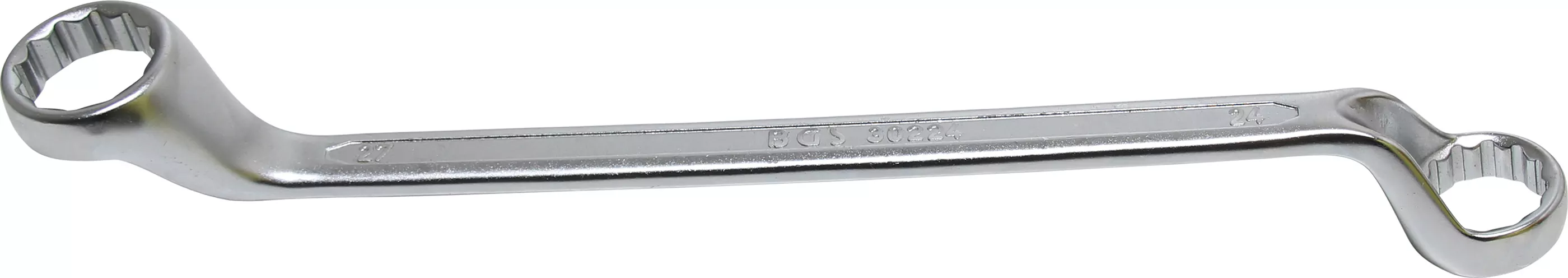 Doppel-Ringschlüssel | tief gekröpft | SW 24 x 27 mm