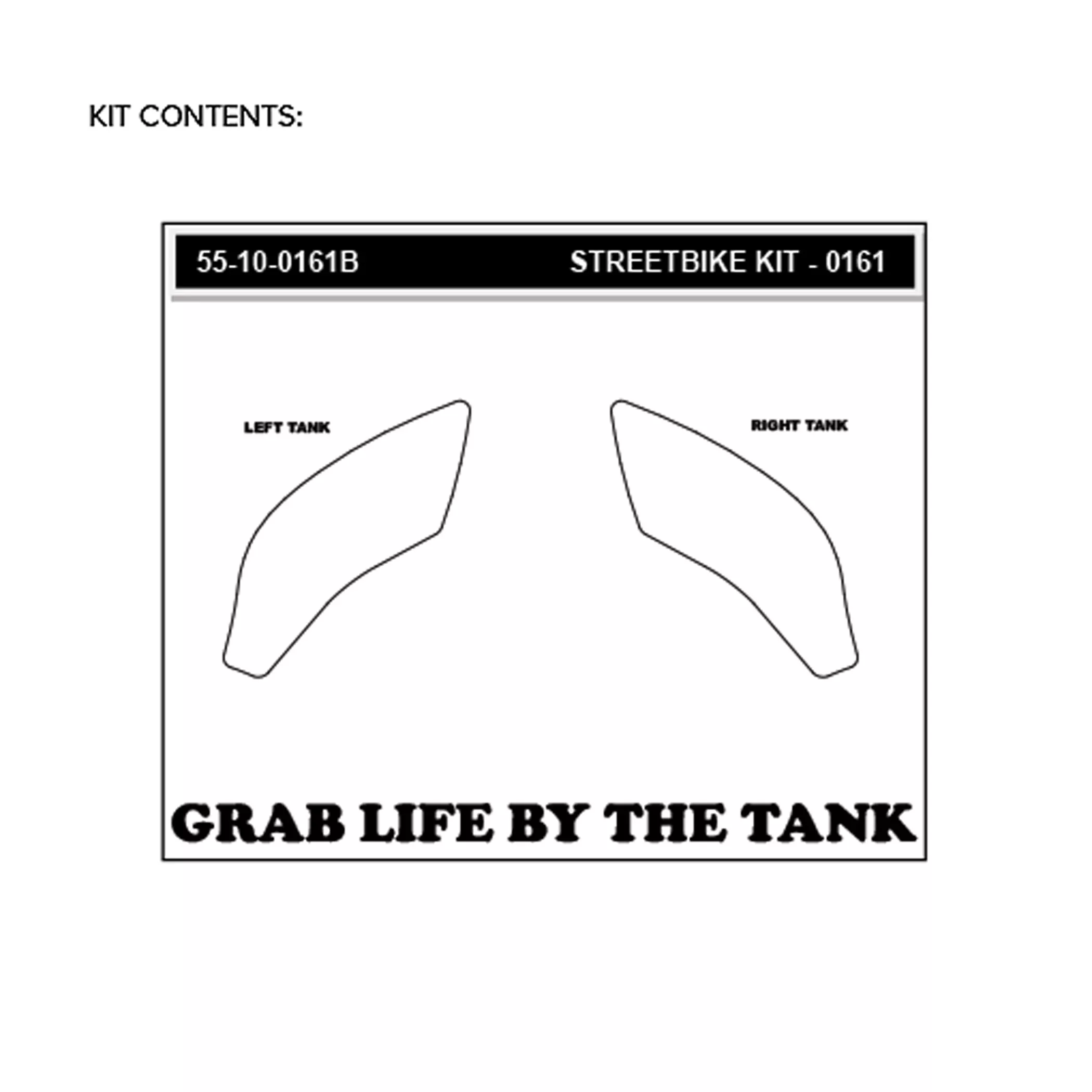 Stompgrip Traction Pad Volcano für Honda CB650 R 19-22 Schwarz