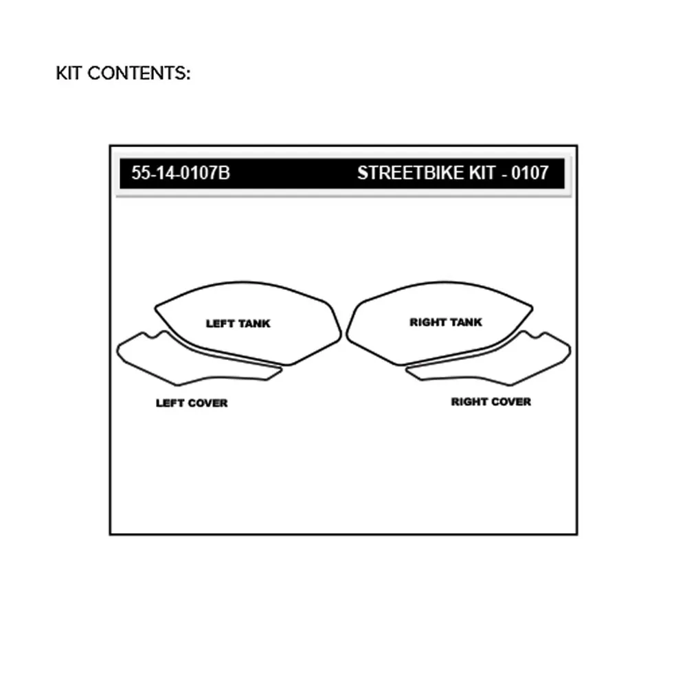 Stompgrip Traction Pad Icon für BMW S 1000 R 14-20 Schwarz