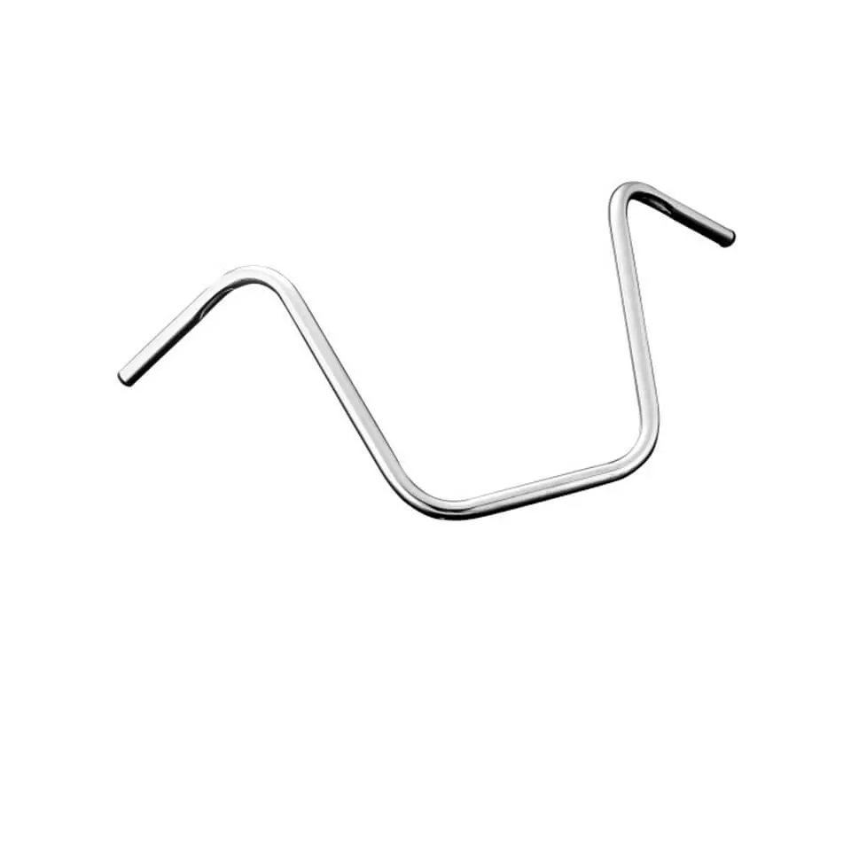 HIGHWAY HAWK Apehanger 1 Zoll Lenker mit 3 Bohrungen, 900mm breit 410mm hoch, chrom