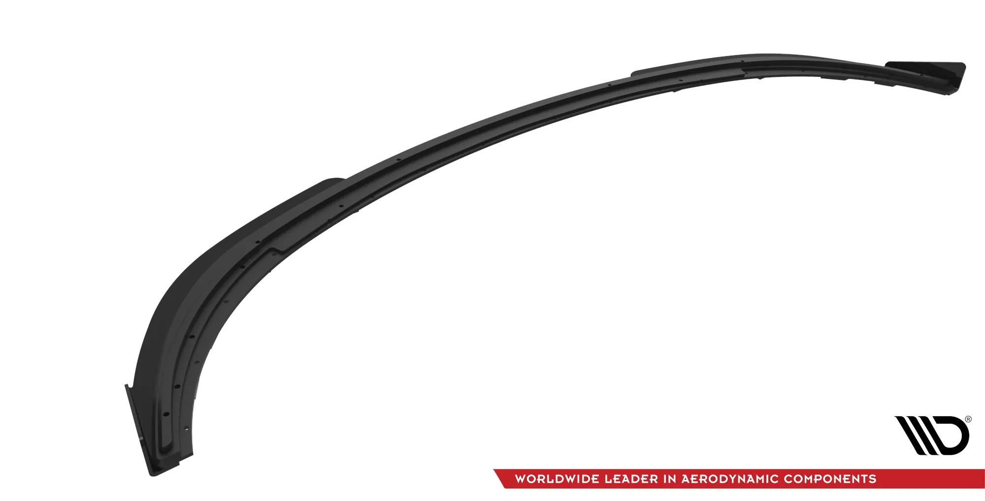 Street Pro Front Ansatz Für +Flaps Für V.1 + Flaps Ford Fiesta ST Mk6 Schwarz Hochglanz