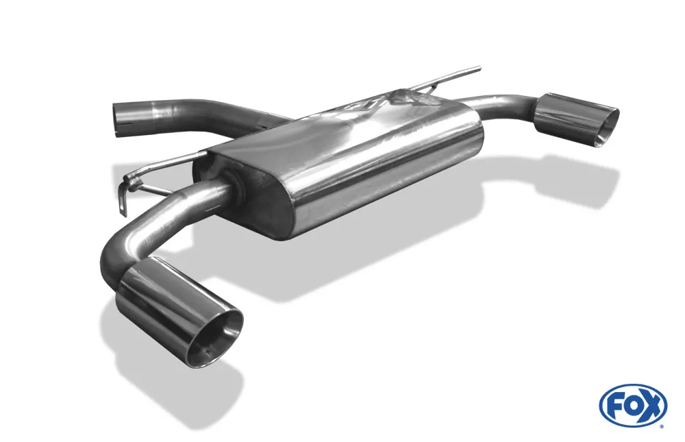 VW Golf VII Facelift starre Hinterachse - Einsatz matt  Endschalldämpfer rechts/links - 1x90 Typ 25 rechts/links inkl. Heckeinsatz schwarz matt