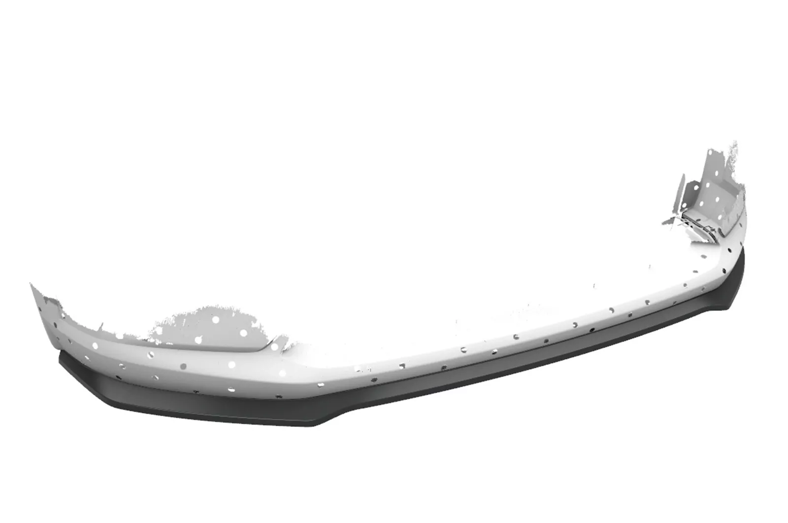 Cup-Spoilerlippe mit ABE für Mazda CX3 CSL533 Schwarz Strukturiert