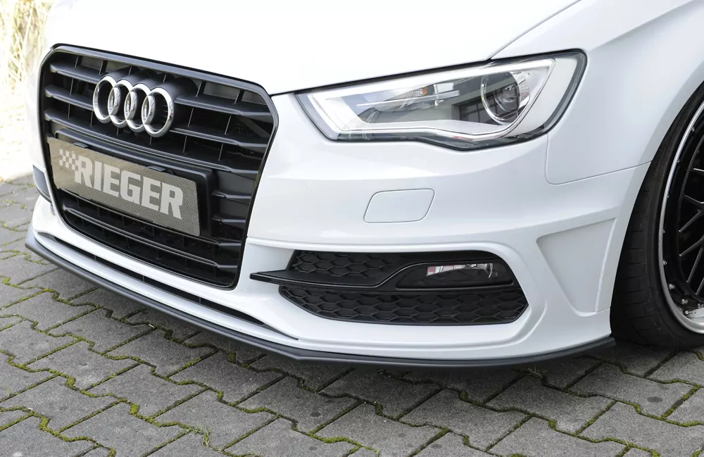 Rieger Spoilerschwert für Audi A3 (8V) | 5-tür. (Sportback 8VA) 07.12-08.16 (bis Facelift) für orig. S-Line Frontschürze