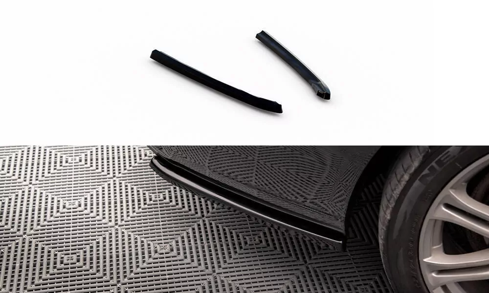 Heck Ansatz Flaps Diffusor V.2 Für Audi A6 Avant C7 Schwarz Hochglanz