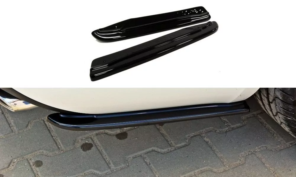 Heck Ansatz Flaps Diffusor Passend Für Diffusor Passend Für SKODA OCTAVIA III RS Vor FL/FL Schwarz Hochglanz Schwarz Hochglanz
