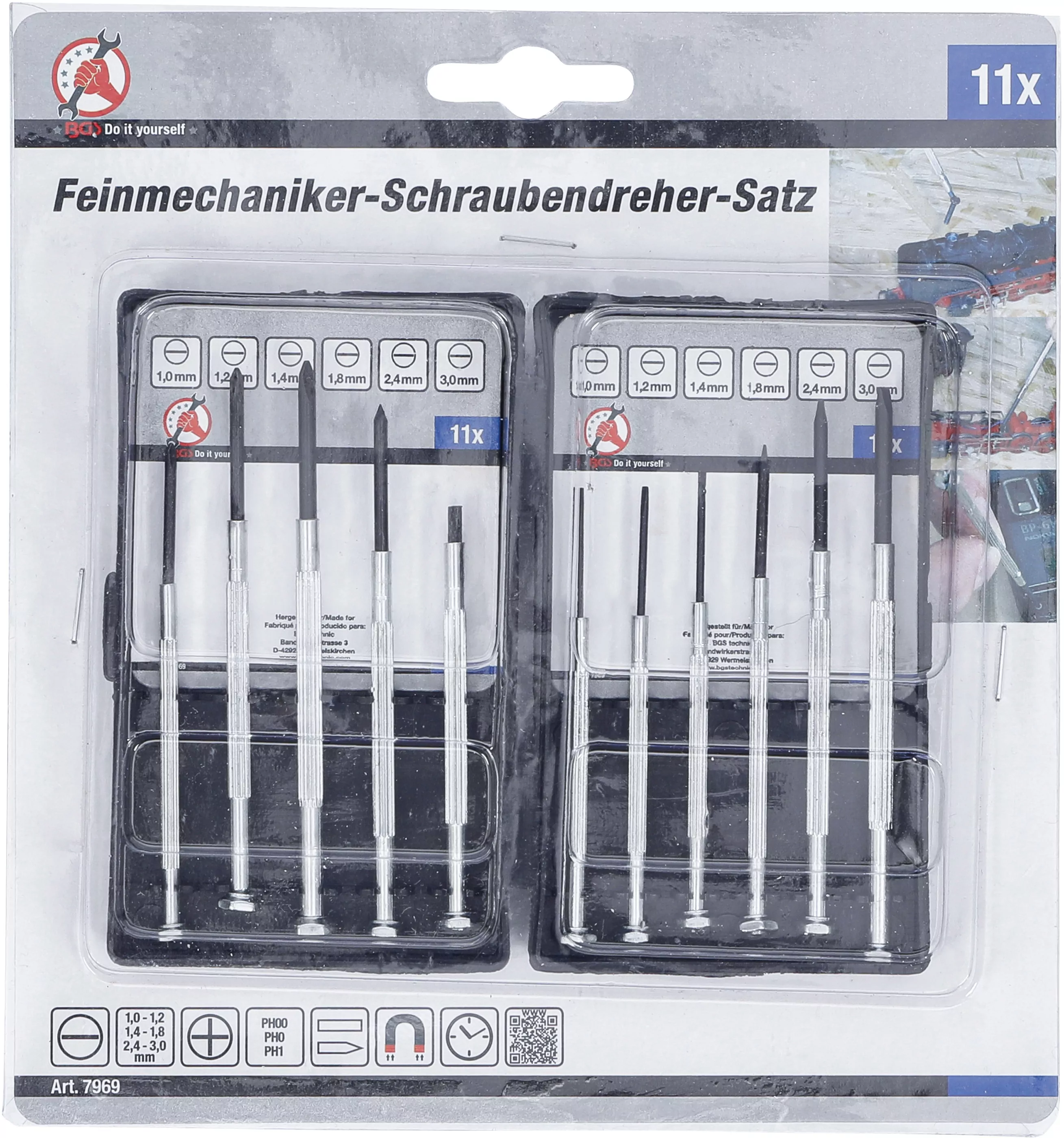 Feinmechaniker-Schraubendreher-Satz | 11-tlg.