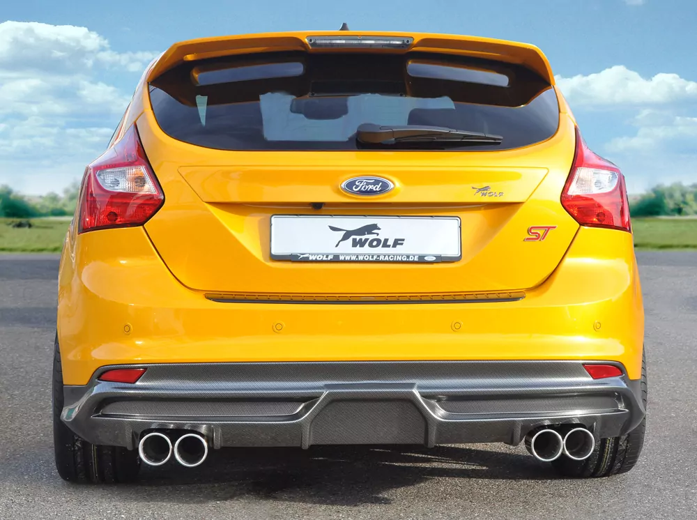 Wolf Halbanlage (VSD+ESD) mit Doppelendrohr li/re für Ford Focus 3 ST 5-tür. (Lim.) 08.12-