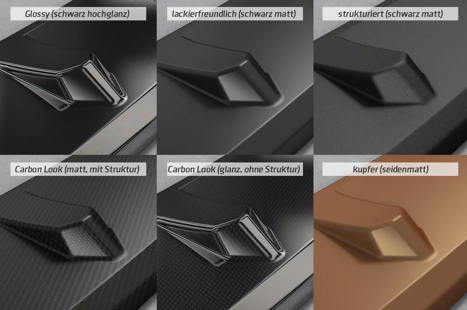 Heckflügel für BMW 3er F31 Touring HF192 Schwarz Strukturiert