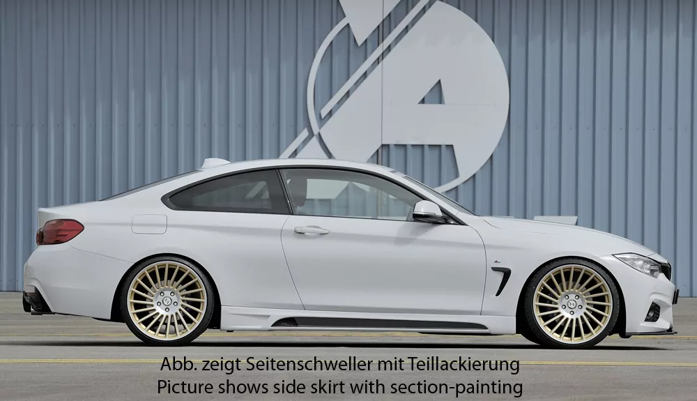 Rieger Seitenschweller links    carbon look für BMW 4er F32  (3C) Coupé (3-tür.) 11.12-06.15 (bis Facelift)