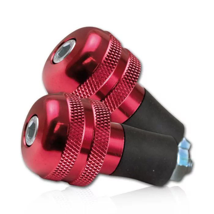 Lenkergewichte Alu, Rot, Ø Außen 28 Mm, Für Stahllenker 7/8"-22 Mm, Gewicht Je 55 Gr.