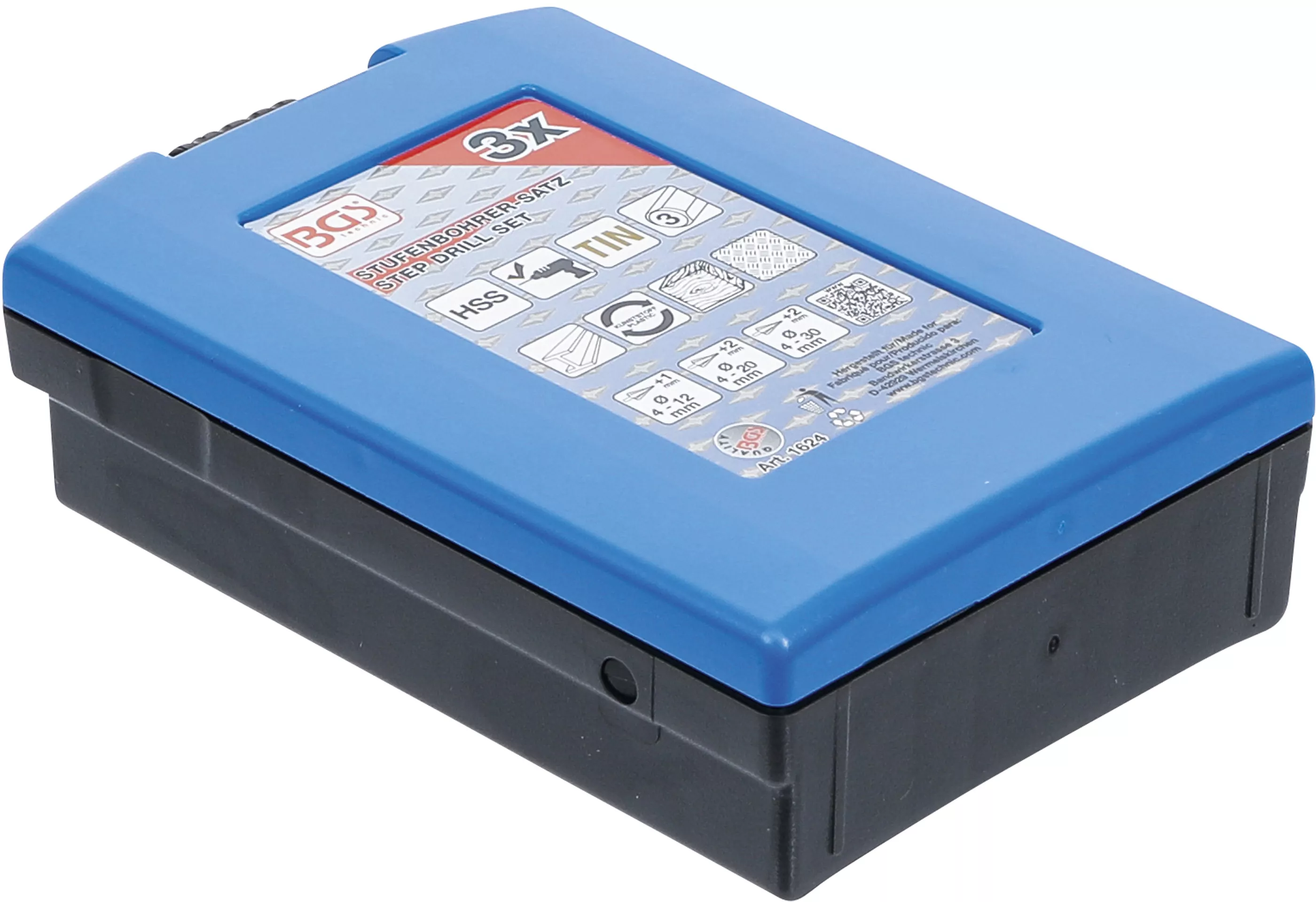 Stufenbohrer-Satz | titannitriert | Ø 4 - 30 mm | 3-tlg.