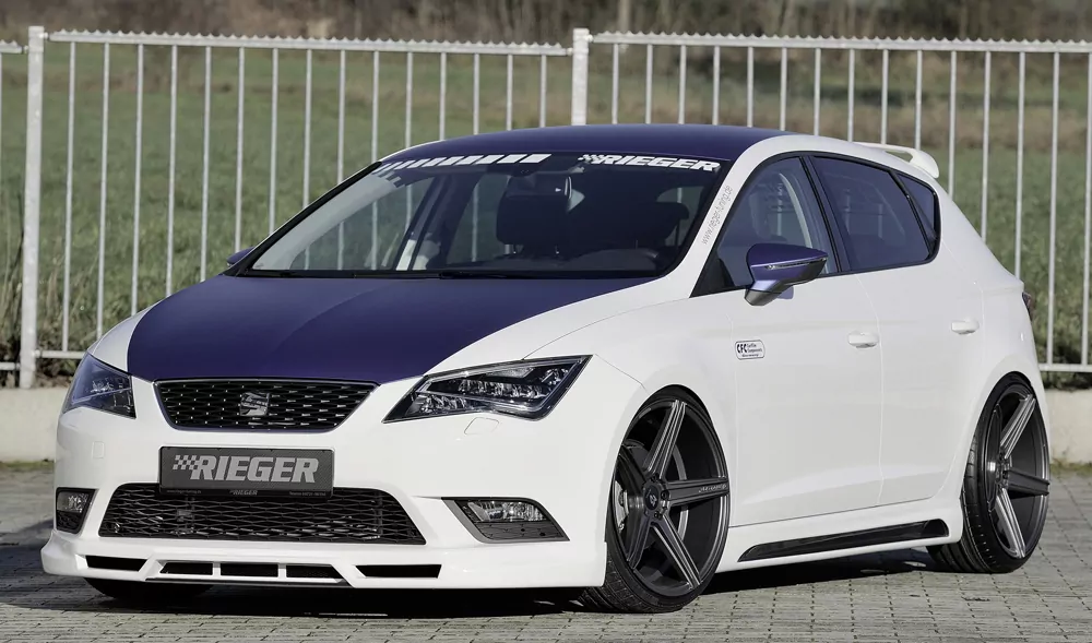Rieger Seitenschweller rechts  carbon look für Seat Leon FR (5F) 5-tür. (ST/Kombi) 01.13-