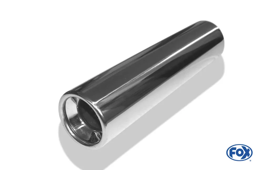 Anschweißendrohr Typ 13  Ø 70 mm / Länge: 300 mm  - rund / eingerollt / gerade / mit Absorber