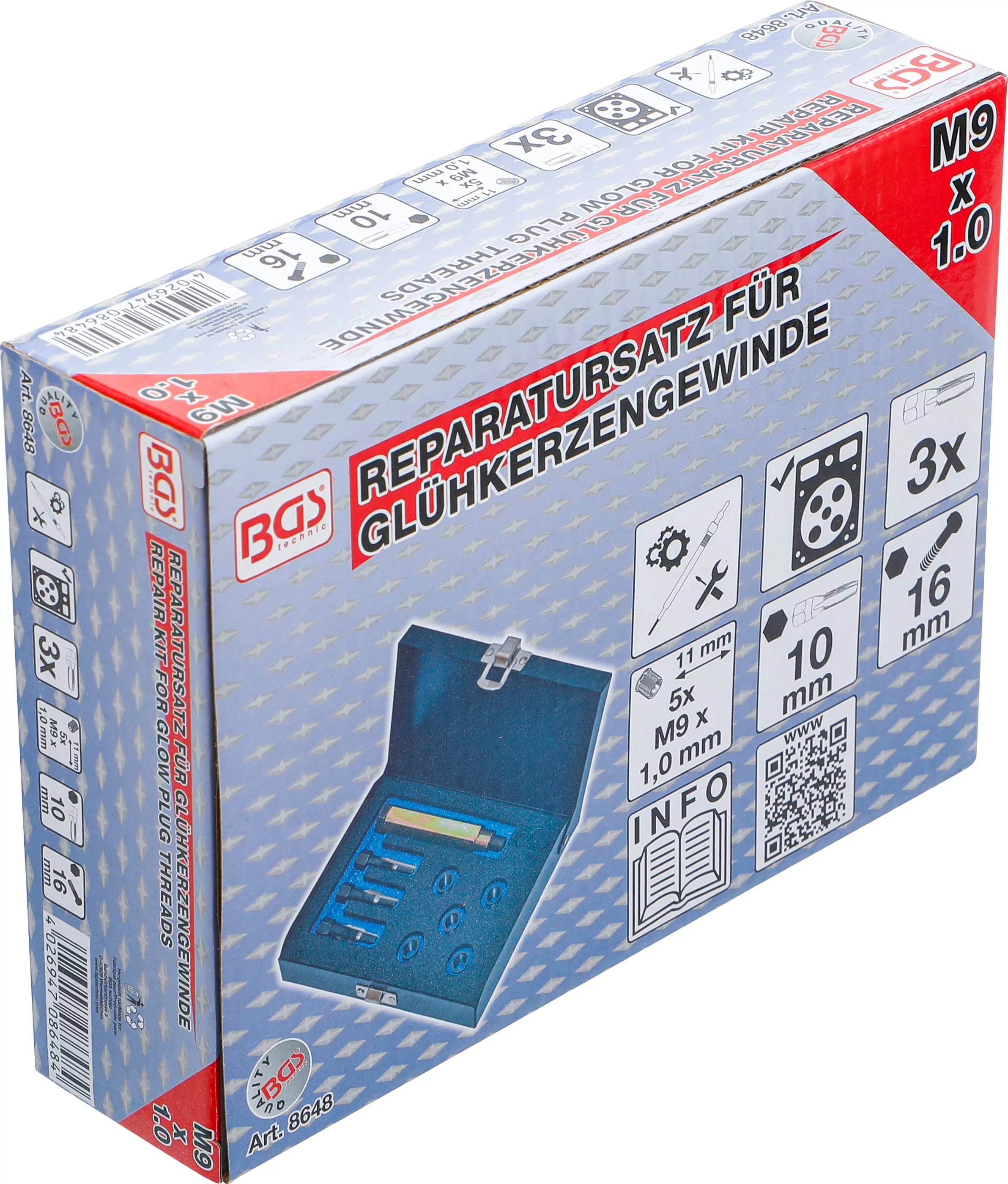 Reparatursatz für Glühkerzengewinde | M9 x 1,0 mm