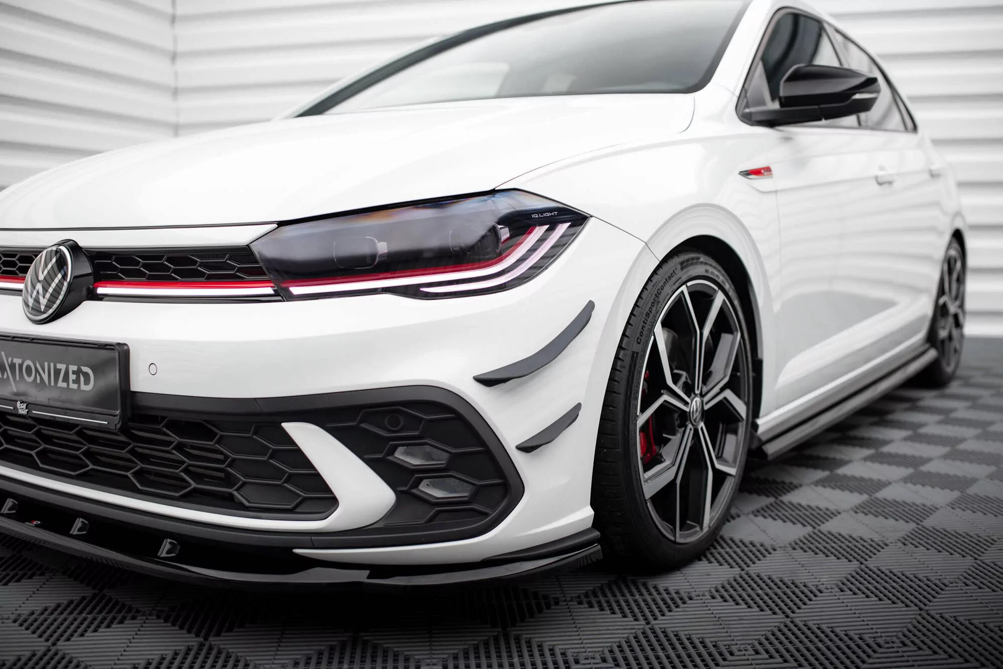 StoĂźstangenflĂĽgel Vorne (Canards) Volkswagen Polo GTI Mk6 Facelift