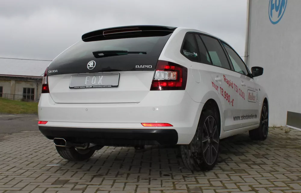 Skoda Rapid Spaceback  Endschalldämpfer - 150x70 Typ 52