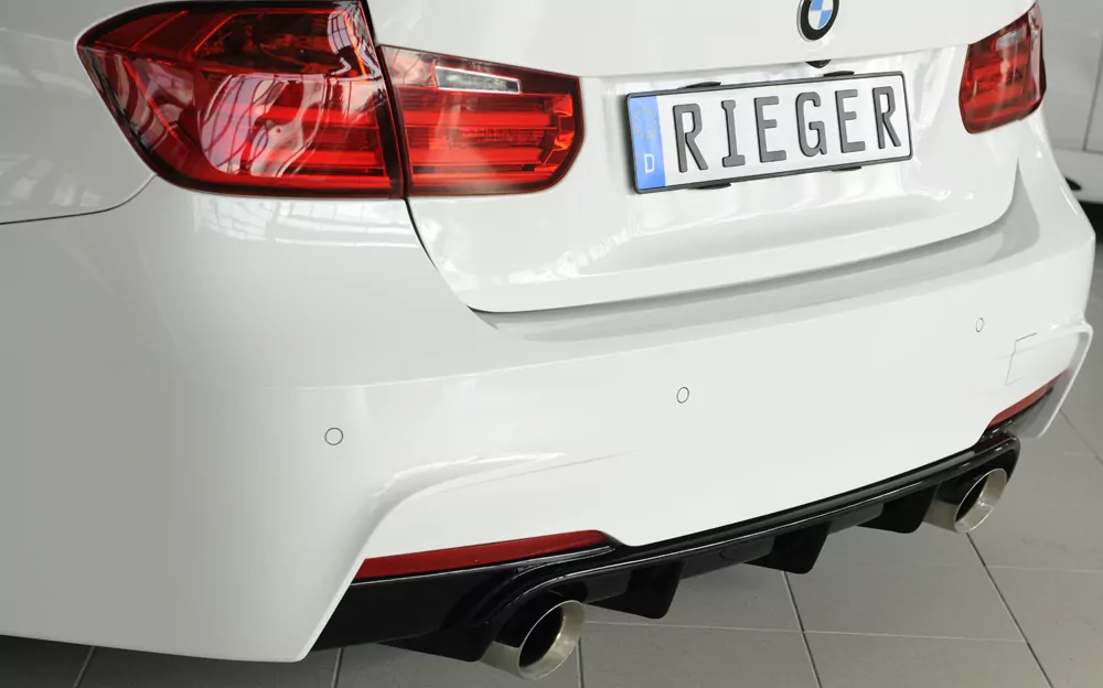 Rieger Heckeinsatz für BMW 3er F30  (3L) | Lim. 02.12-06.15 (bis Facelift) nur für M-Paket-Heckschürze