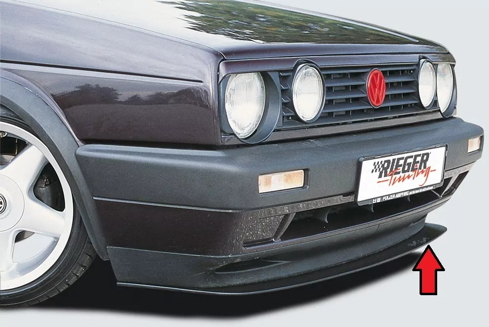 Rieger Spoilerschwert für VW Golf 2 |  83-91 für GL, GTi ab 8/89 mit orig. Stoßstange