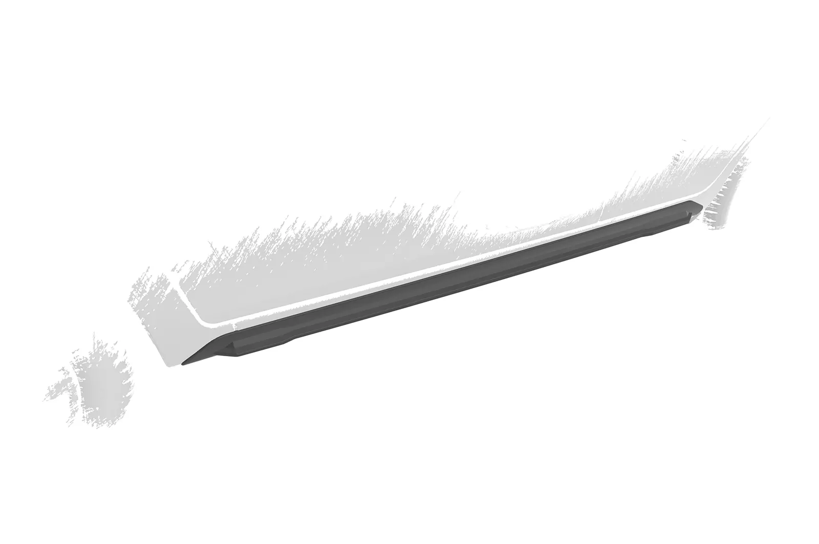 Seitenschweller für Toyota Aygo 2 SS493 Schwarz Strukturiert