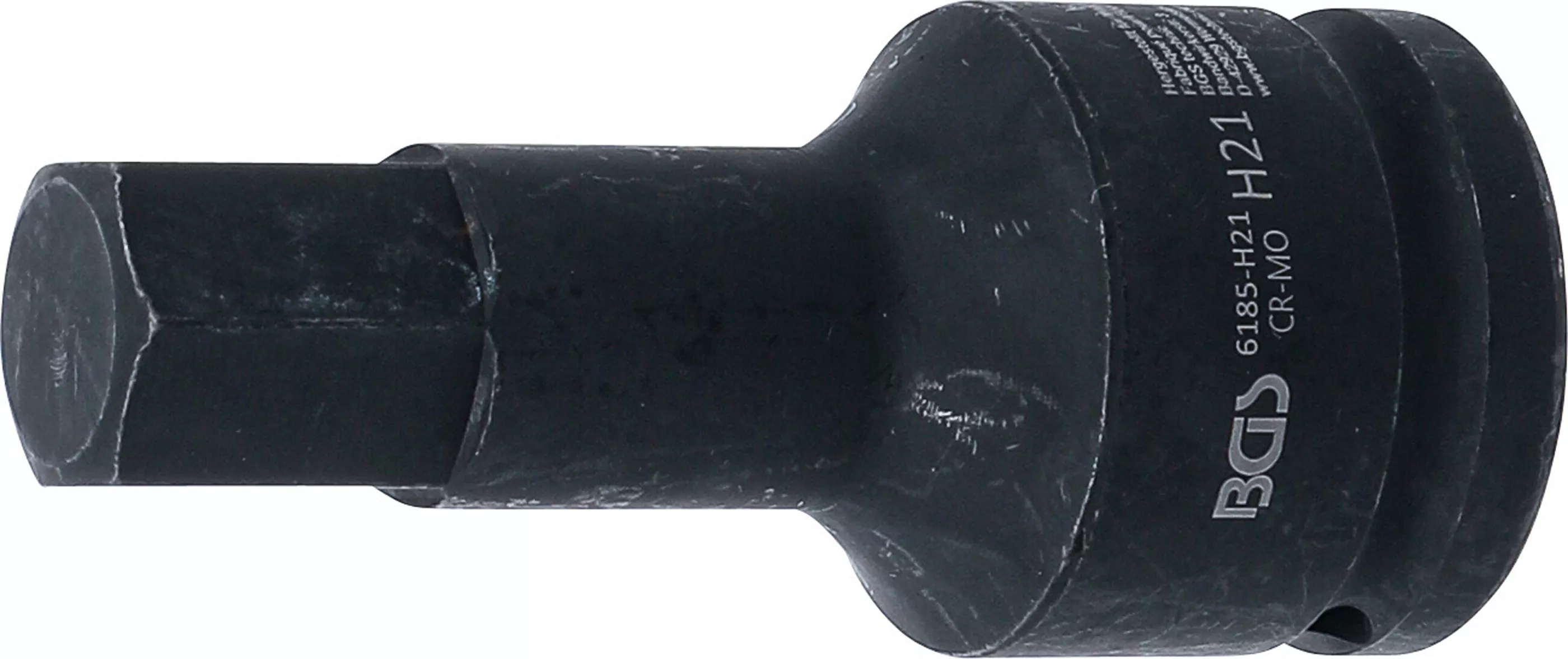 Kraft-Bit-Einsatz | Länge 100 mm | Antrieb Innenvierkant 20 mm (3/4") | Innensechskant 21 mm