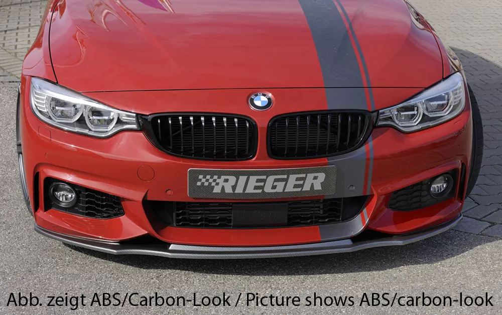 Rieger Spoilerschwert für BMW 4er F33  (3C) | Cabrio 03.13-06.15 (bis Facelift) für orig. M-Paket-Frontschürze