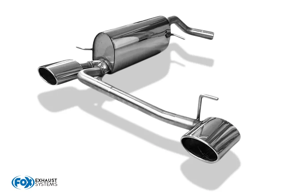 Audi A1 Kompakt/ A1 Sportback - 8X  Endschalldämpfer Ausgang rechts/links - 140x90 Typ 32 rechts/links - passend an Rieger Stoßstange