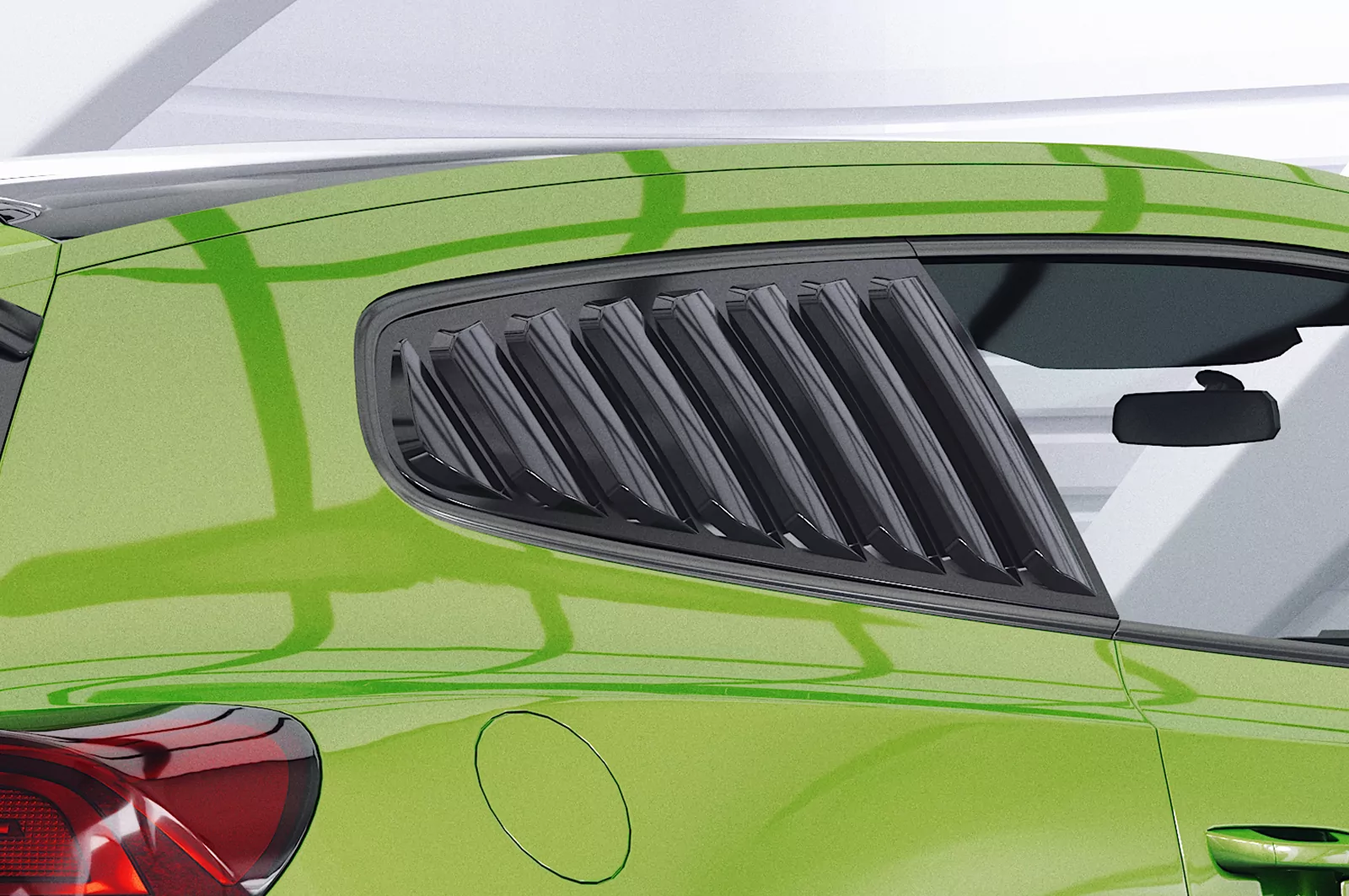 Seitenscheibenblenden für VW Scirocco 3 (Typ 13) SSB011 Carbon Look Hochglanz