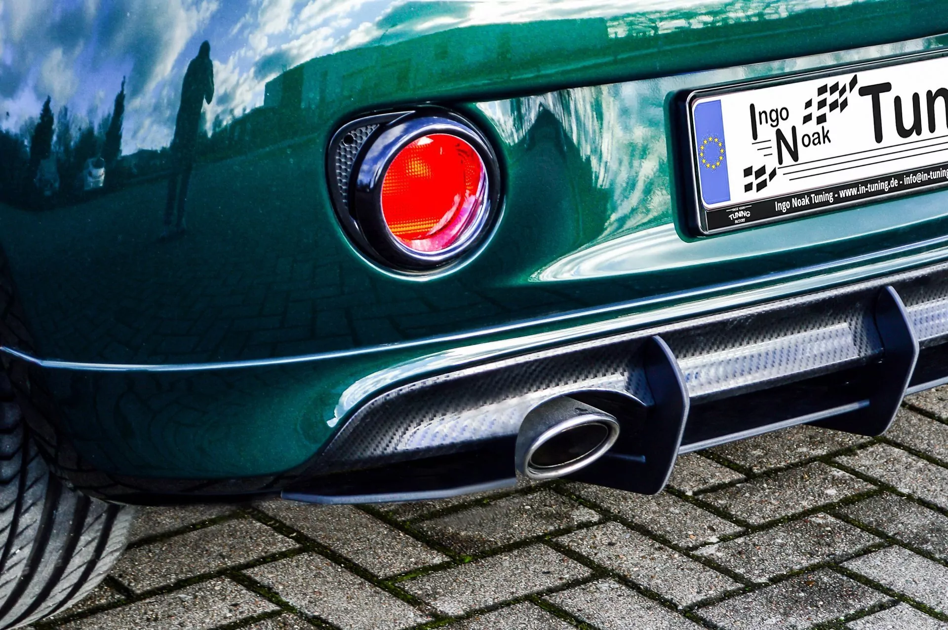 Gefräster Heckansatz mit Finnen für Opel Adam S + OPC-Line ab Bj. 2015-