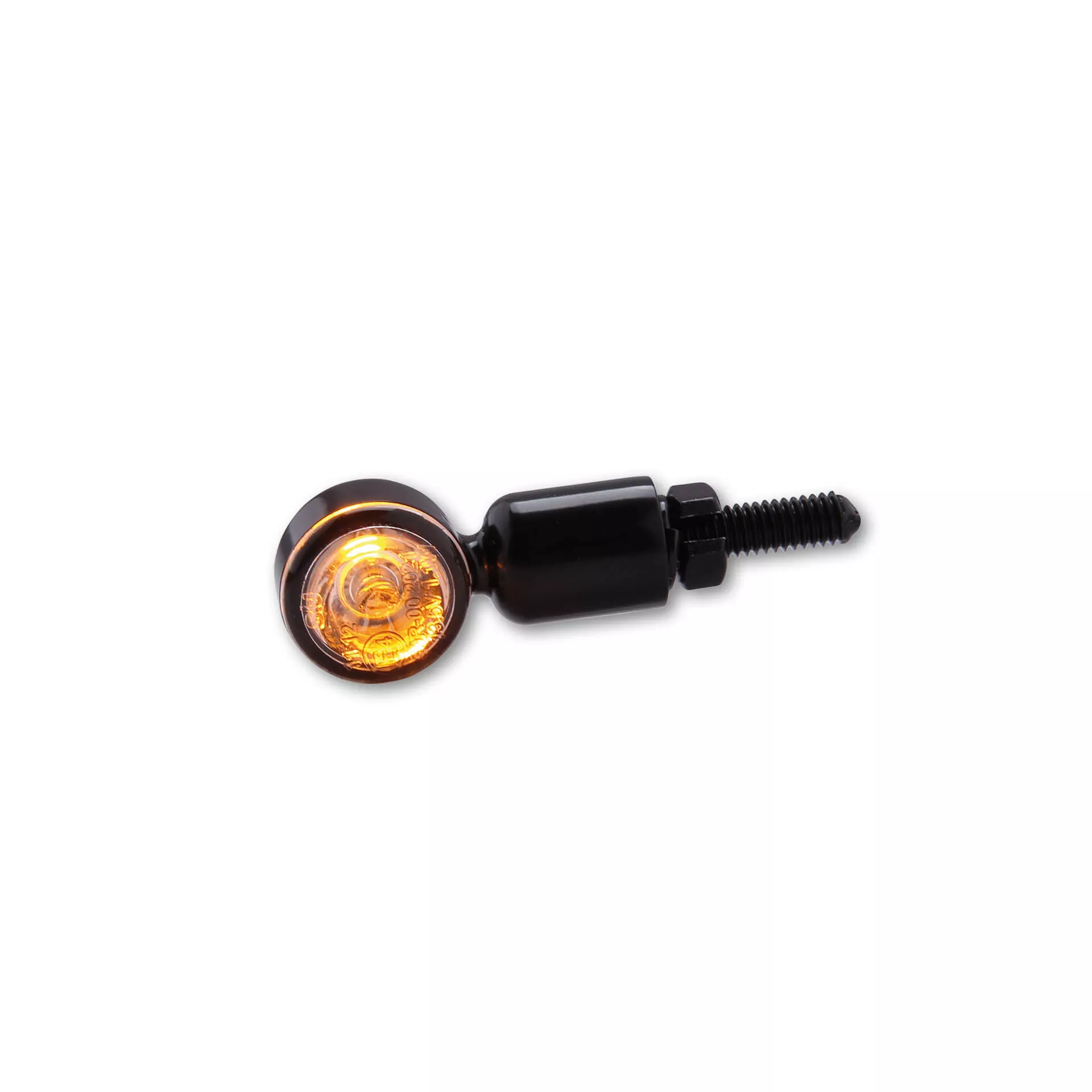 HIGHSIDER smart MC-1 LED Blinker Gehäuse Schwarz / Linse Klar (Paar), Vorn & Hinten