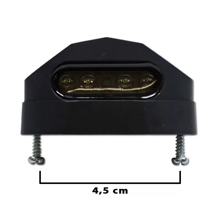 LED-Kennzeichenbeleuchtung "Micro Space" | schwarz Alu gefräst | L55 x B30 x H24mm | E-geprüft